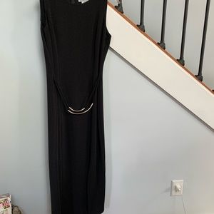 Poly/spandex ax 9/10 black attached belt